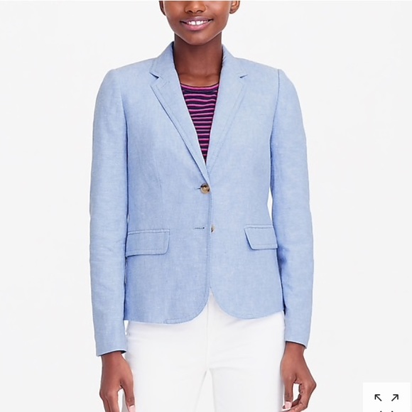 ❤️SOLD❤️J. Crew Schoolboy Blazer Linen Cotton - Picture 2 of 8